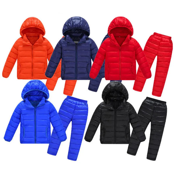 Winter Jackets for Children Boys Girls Autumn Down Coat Jacket Suit Windbreaker Costumes for 2 4 6 8 10 Years Outfits Clothes