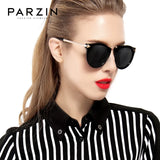 PARZIN Sunglasses Women Retro Round Sun Glasses Female Anti-UV400 Party Polarized Glasses With Original Case Gafas De Sol 9231