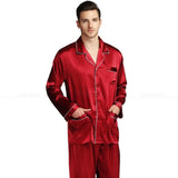 Mens Silk Satin Pajamas  Pyjamas  Set  Sleepwear Set  Loungewear