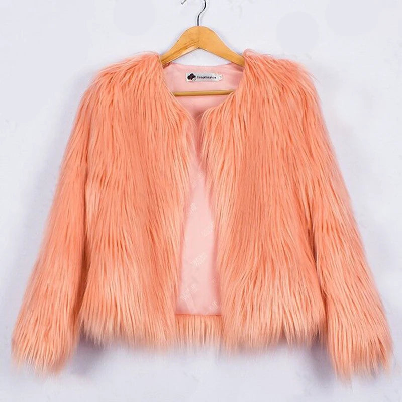 Autumn Winter Kids Fur Jackets For Girls Parkas Waterfall Baby Girl Faux Fur Coat Princess Girl Fur Coat Children Outerwear