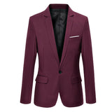 New Fashion Casual Men Blazer Cotton Slim Korea Style Suit Blazer Masculino Male Suits Jacket Blazers Men Clothing Size M-5XL