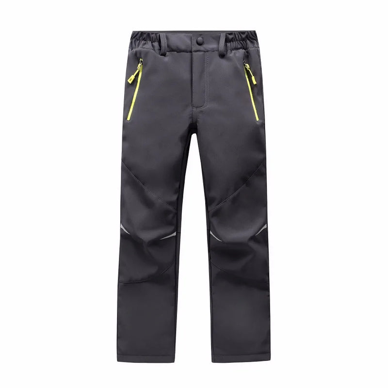 Brand Waterproof Windproof Boys Girls Pants Children Outerwear Warm Trousers Sporty Climbing Trousers For 4-16 Years Old