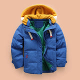 Children's Down Coat Winter Teenage Baby Boys Girls Cotton-padded Parka & Coats Thicken Warm Long Jackets Toddler Kids Outerwear