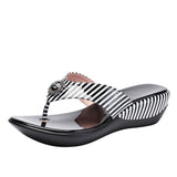 GKTINOO 2024 Summer Platform Flip Flops Fashion Beach Shoes Woman Anti-slip Genuine Leather Sandals Women Slippers Shoe