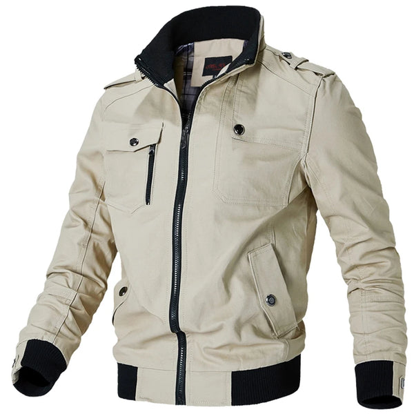 Mens Cargo Jackets New Fashion Bomber Jacket Mens Wear Simple British Style Warm Windproof Jacket and Coat Baseball Jacket