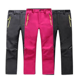 Brand Waterproof Windproof Boys Girls Pants Children Outerwear Warm Trousers Sporty Climbing Trousers For 4-16 Years Old