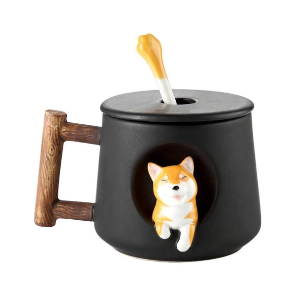 INS Shiba Inu Akita DOG 420ML Coffee Tea Mugs Cup North Europe Style Design