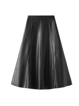 OHRYIYIE Vintage Faux Leather Skirt Women 2023 Autumn Winter Fashion Midi Long A Line Skirt Female Beige Khaki Elegant PU Skirt