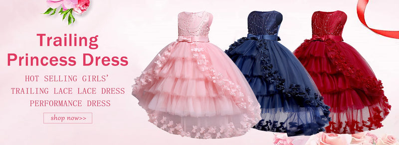 Christmas Carnival Ball Fluffy Birthday Party Dresses for Girls New Girl Embroidery Sequins 3-12 Year Old Girl Princess Dress