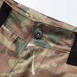 Mens Camouflage Tactical Cargo Shorts Summer Training Waterproof Wear-resistant Pants Multi Pocket Outdoor Combat Shorts Thin