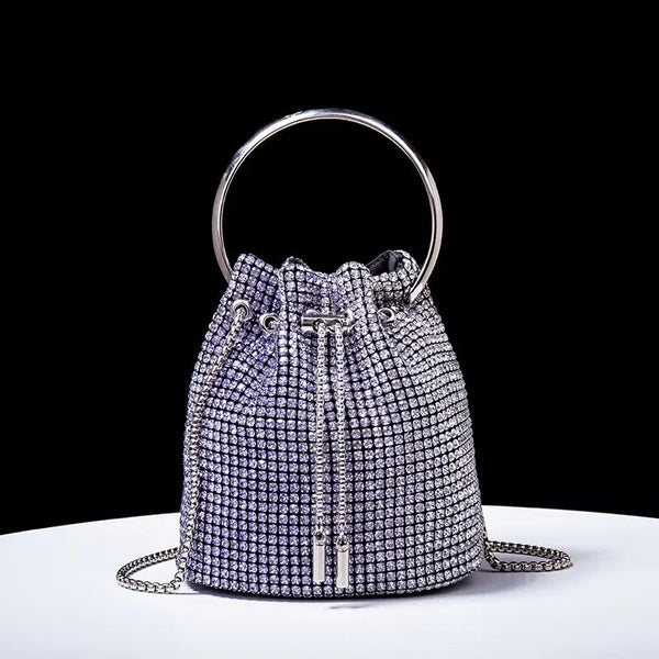 Women's bag 2024 a w bucket bags Women's inlaid diamond bag Fashion dinner women luxury single shoulder designer handbags