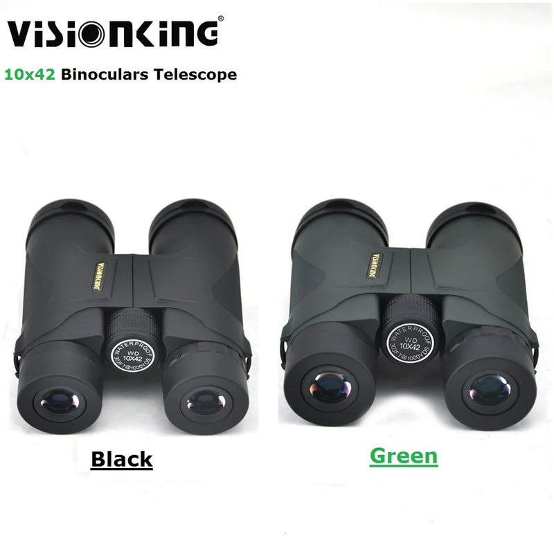 Visionking Long Range 10x42 Hunting Camping Binoculars BAK-4 FMC Waterproof Powerful Telescope Prismaticos De Caza Binocular