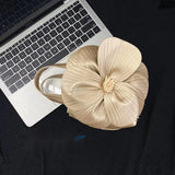 French 3d Flowers Beautiful Evening Bags For Women Luxury Designer Handbag And Purse 2024 New Petal Splicing Shoulder Tote Bag