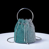 Women's bag 2024 a w bucket bags Women's inlaid diamond bag Fashion dinner women luxury single shoulder designer handbags