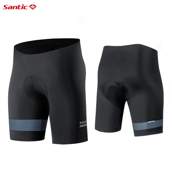 Santic Men Cycling Shorts Summer Cycle Shorts Coolmax 4D Pad Shockproof  MTB Tight-fitting Reflective