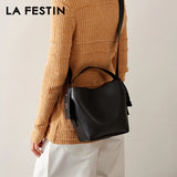 LA FESTIN Bags for Women Trend 2024 Handbags Luxury Bag Woman Leather Bag Fashion Designer Shoulder Bag Crossboby Bag