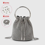 Women's bag 2024 a w bucket bags Women's inlaid diamond bag Fashion dinner women luxury single shoulder designer handbags