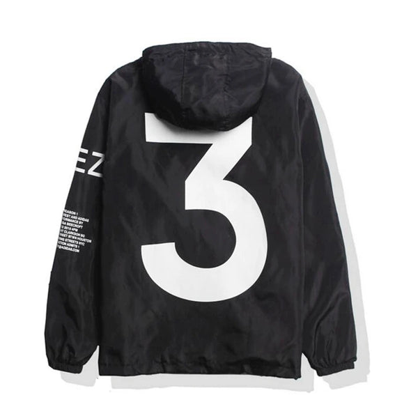 Kanye West Y3 Season 3 Windbreaker Jacket Men Women Nest Hip Hop Vitality Outwear Letter Printed Thin Casual Clothes Top Coat