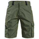 Mens Camouflage Tactical Cargo Shorts Summer Training Waterproof Wear-resistant Pants Multi Pocket Outdoor Combat Shorts Thin