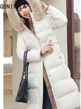 Fashion Parkas for Women Korean Casual Jackets Elegant Oversized Coats New Thicken Warm Long Sleeve Top Autumn Winter