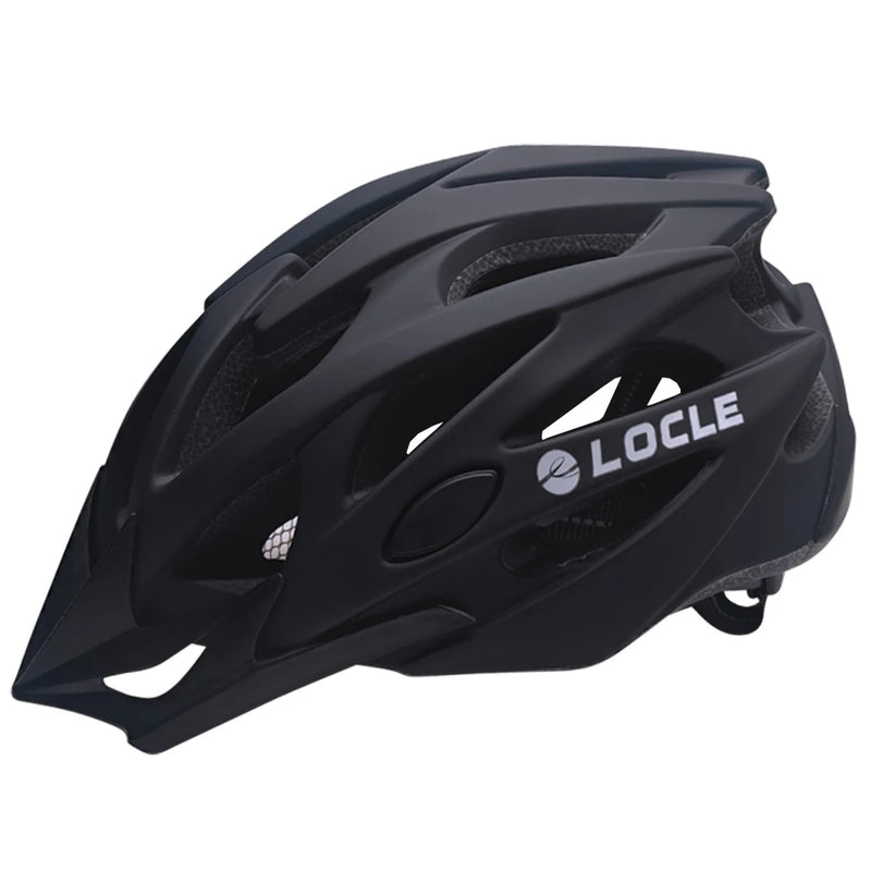 LOCLE Magnetic Goggles Cycling Helmet Men Women Bicycle Helmet Lenses MTB Bike Helmet Road Mountain Helmet Removable Sunvisor