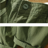 Autumn Winter New Pure Cotton Men Cargo Pants Korean Style Male Casual Loose Belt Mid Waist Slim Fit Pencil Trouser