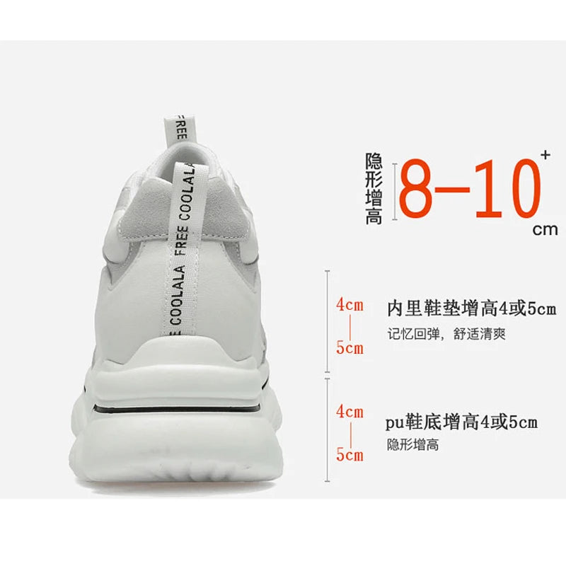 2024 Men Elevator Shoes Heightening Shoes Height Increased 10cm Shoes Insoles 8CM Man Sport Height Increasing Shoes Men