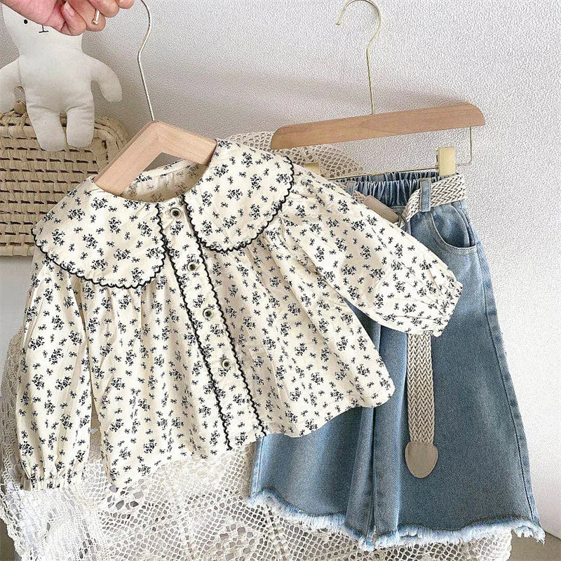 Girls Baby's Coat Blouse Jacket Outwear 2024 Flowers Spring Summer Overcoat Top Party High Quality Children's Clothing