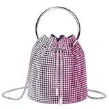 Women's bag 2024 a w bucket bags Women's inlaid diamond bag Fashion dinner women luxury single shoulder designer handbags