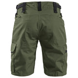 Mens Camouflage Tactical Cargo Shorts Summer Training Waterproof Wear-resistant Pants Multi Pocket Outdoor Combat Shorts Thin