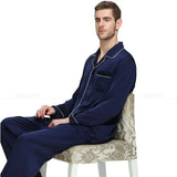 Mens Silk Satin Pajamas  Pyjamas  Set  Sleepwear Set  Loungewear