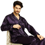 Mens Silk Satin Pajamas  Pyjamas  Set  Sleepwear Set  Loungewear