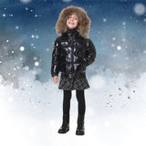 Black Winter Jacket Parka For Boys Winter Coat 90% Down Girls Jackets Children's Clothing Snow Wear Kids Outerwear Boy Clothes