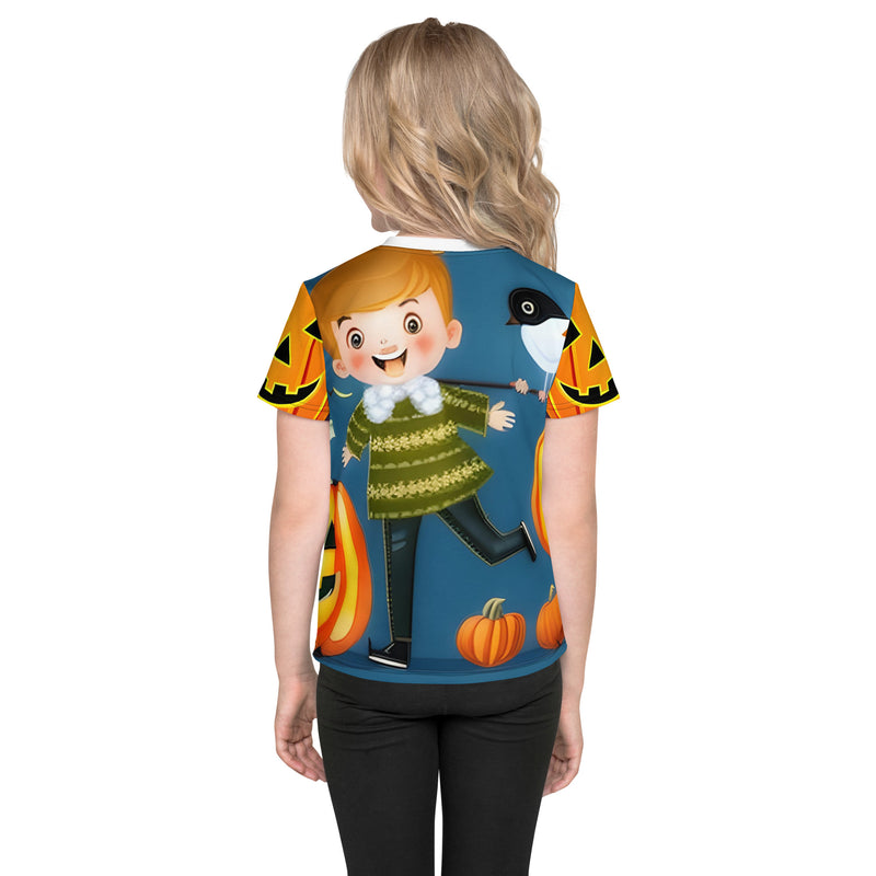 Kids Crew Neck T-shirt - Halloween (POD-F)