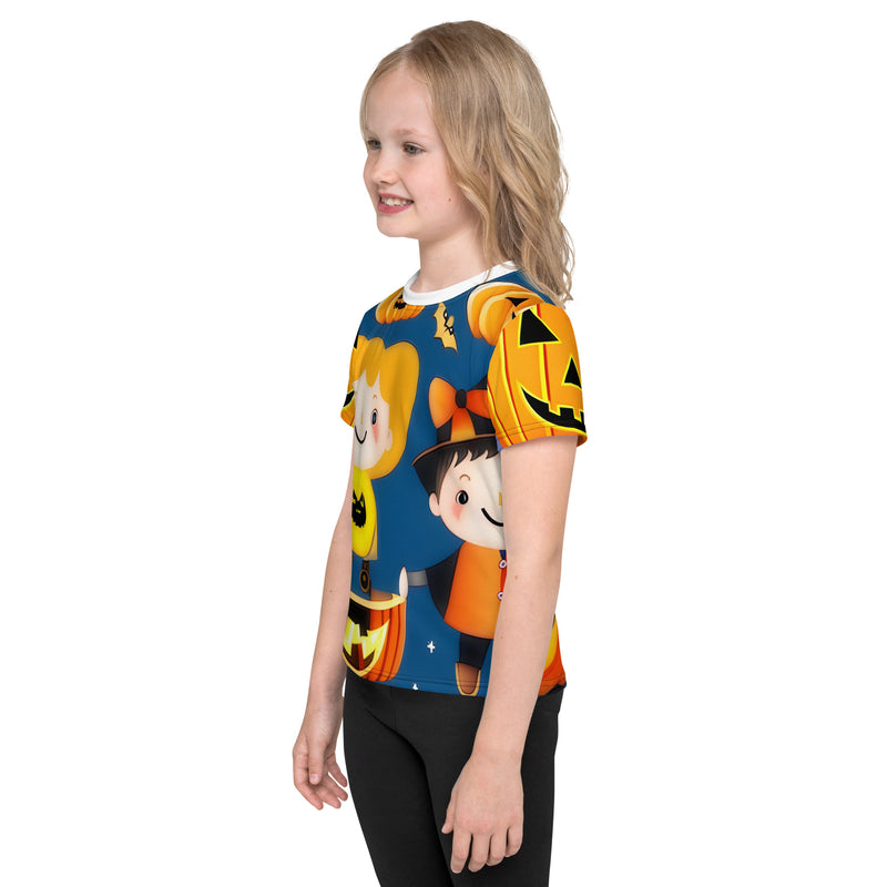 Kids Crew Neck T-shirt - Halloween (POD-F)