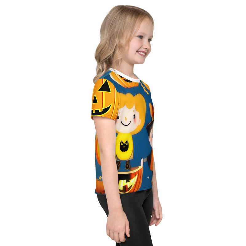 Kids Crew Neck T-shirt - Halloween (POD-F)