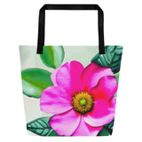 All-Over Print Large Tote Bag - Graceful Bloom (POD-B)