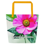 All-Over Print Large Tote Bag - Graceful Bloom (POD-B)