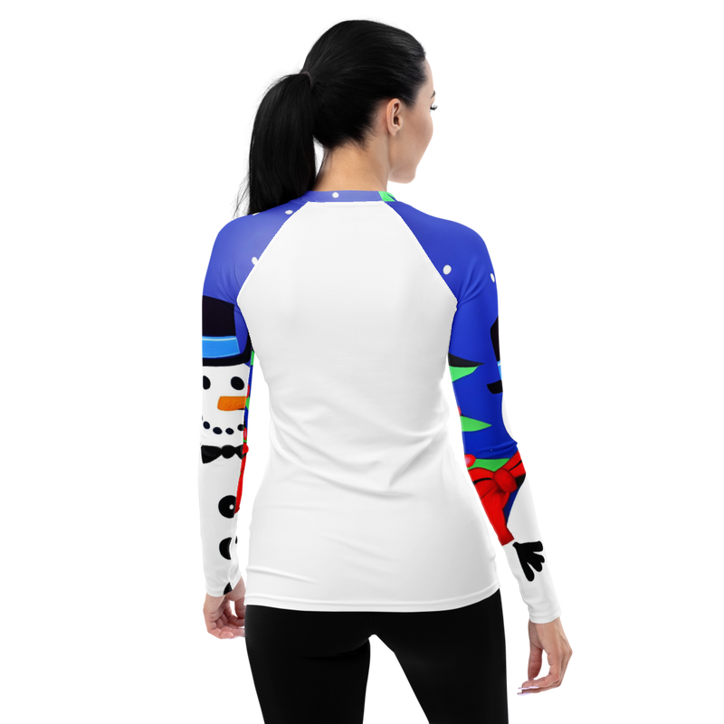 Women's Rash Guard - Let it Snow (POD-F)