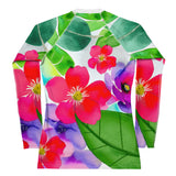 Women's Rash Guard - Floral (POD-S)