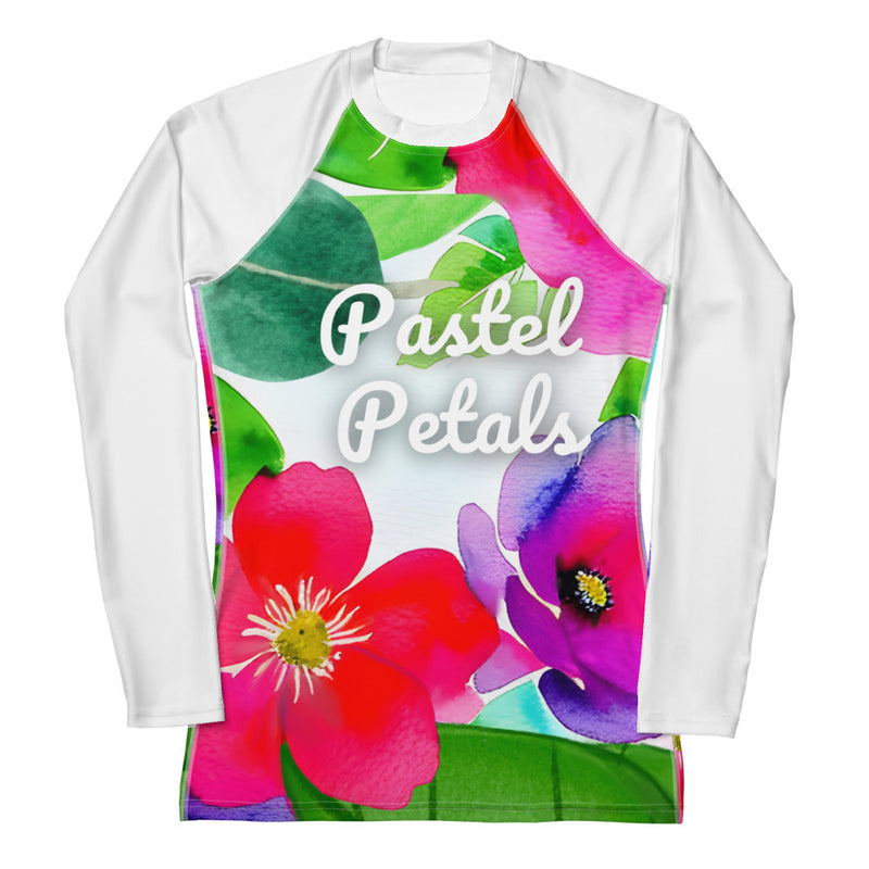 Women's Rash Guard - Pastel Petals (POD-S)