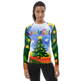 Women's Rash Guard - Christmas Joyful (POD-F)