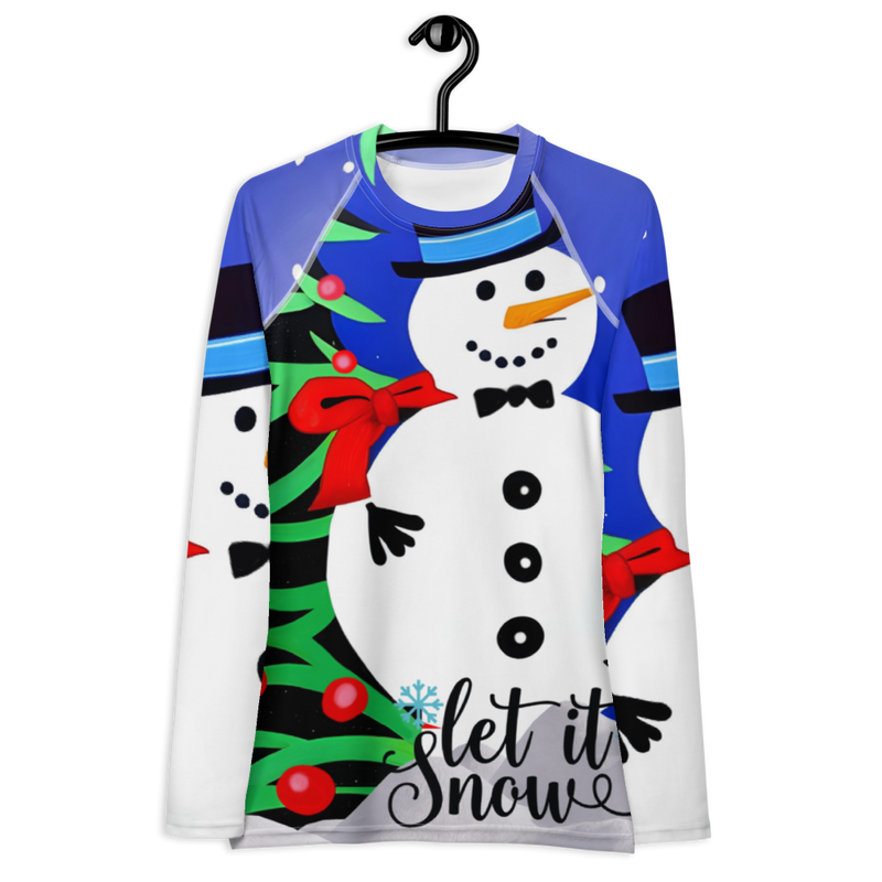 Women's Rash Guard - Let it Snow (POD-F)