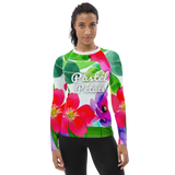 Women's Rash Guard - Floral (POD-S)