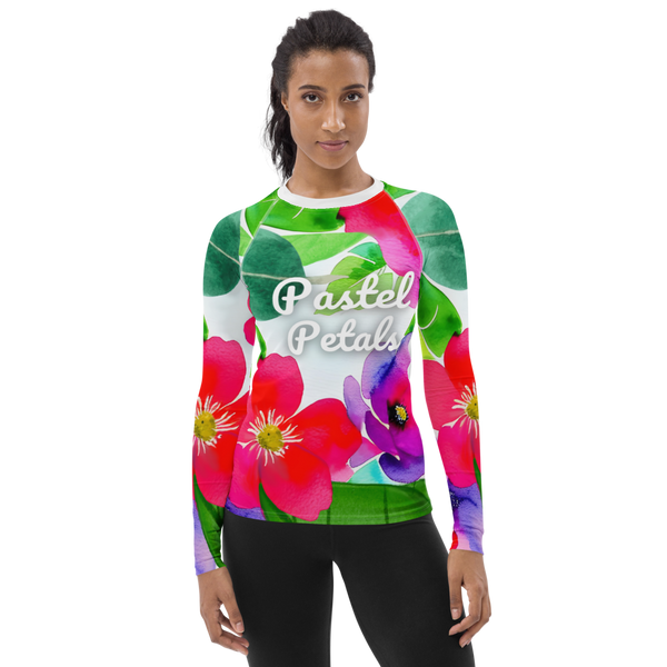 Women's Rash Guard - Floral (POD-S)