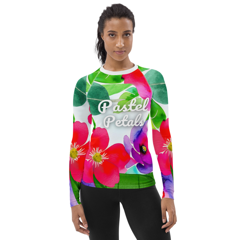 Women's Rash Guard - Floral (POD-S)