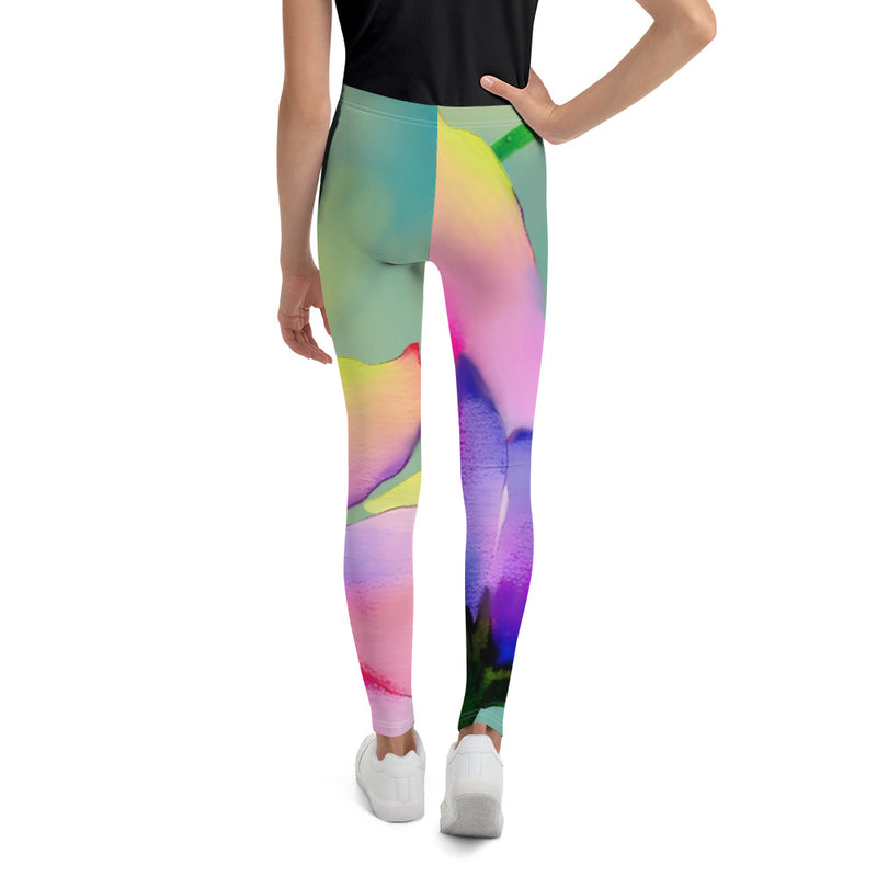 Youth Leggings - Floral (POD-S)