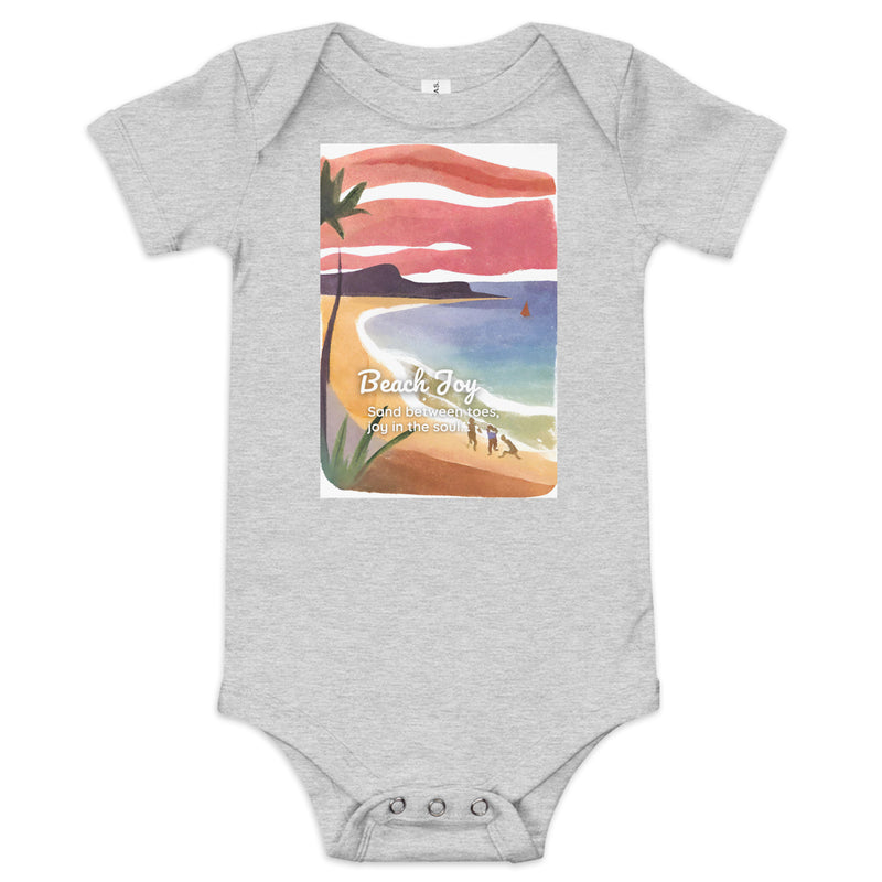 Baby Short Sleeve One Piece - Beach Joy (POD-S)