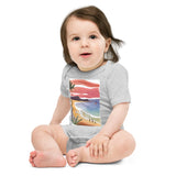 Baby Short Sleeve One Piece - Beach Joy (POD-S)