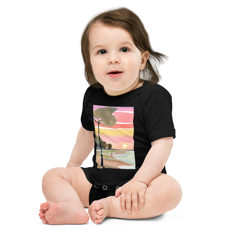 Baby Short Sleeve One Piece - Sunset Reverie (POD-S)